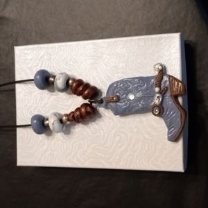 Cowboy Boot Necklace
